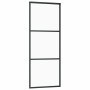 Puerta corredera con juego herrajes negro 76x205 cm ESG vidrio en Puertas | Comprar online en Foru.es