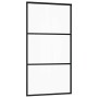 Puerta corredera con herrajes negro 102x205 cm ESG vidrio en Puertas | Comprar online en Foru.es