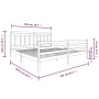 Estructura de cama de madera maciza gris 200x200 cm de vidaXL, Camas y somieres - Ref: Foro24-3100676, Precio: 168,80 €, Desc...