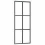 Puerta corredera con juego herrajes negro 76x205 cm ESG vidrio en Puertas | Comprar online en Foru.es