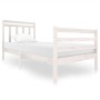 Estructura de cama madera maciza blanca 90x200 cm de vidaXL, Camas y somieres - Ref: Foro24-3100640, Precio: 103,56 €, Descue...