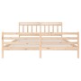 Estructura de cama de madera maciza 200x200 cm de vidaXL, Camas y somieres - Ref: Foro24-3100674, Precio: 140,41 €, Descuento: %