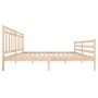 Estructura de cama de madera maciza 200x200 cm de vidaXL, Camas y somieres - Ref: Foro24-3100674, Precio: 140,41 €, Descuento: %