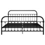 Estructura de cama de metal negro 180x200 cm de vidaXL, Camas y somieres - Ref: Foro24-284503, Precio: 190,43 €, Descuento: %