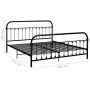 Estructura de cama de metal negro 180x200 cm de vidaXL, Camas y somieres - Ref: Foro24-284503, Precio: 190,43 €, Descuento: %