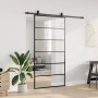 Puerta corredera con herrajes negro 102x205 cm ESG vidrio en Puertas | Comprar online en Foru.es