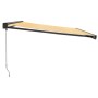 Toldo retráctil aluminio y tela amarillo y blanco 4x3 m de vidaXL, Toldos - Ref: Foro24-3154558, Precio: 515,81 €, Descuento: %
