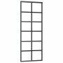Puerta corredera con juego herrajes negro 76x205 cm ESG vidrio en Puertas | Comprar online en Foru.es