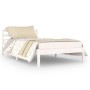 Estructura de cama madera maciza de pino blanco 100x200 cm de vidaXL, Camas y somieres - Ref: Foro24-810421, Precio: 78,11 €,...