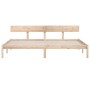 Estructura de cama madera maciza de pino 200x200 cm de vidaXL, Camas y somieres - Ref: Foro24-810167, Precio: 134,87 €, Descu...