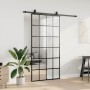 Puerta corredera con herrajes negro 102x205 cm ESG vidrio en Puertas | Comprar online en Foru.es