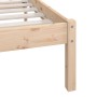Estructura de cama madera maciza de pino 200x200 cm de vidaXL, Camas y somieres - Ref: Foro24-810167, Precio: 134,87 €, Descu...
