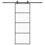 Puerta corredera con juego herrajes negro 76x205 cm ESG vidrio en Puertas | Comprar online en Foru.es