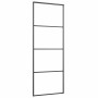 Puerta corredera con juego herrajes negro 76x205 cm ESG vidrio en Puertas | Comprar online en Foru.es