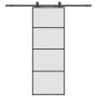Puerta corredera con juego herrajes negro 76x205 cm ESG vidrio en Puertas | Comprar online en Foru.es