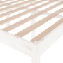 Cama para personas mayores madera maciza pino blanca 140x200 cm de vidaXL, Camas y somieres - Ref: Foro24-810615, Precio: 138...