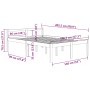 Cama para personas mayores madera maciza pino blanca 140x200 cm de vidaXL, Camas y somieres - Ref: Foro24-810615, Precio: 138...