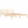 Estructura de cama madera maciza de pino 140x200 cm de vidaXL, Camas y somieres - Ref: Foro24-810430, Precio: 88,80 €, Descue...