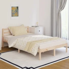 Estructura de cama madera maciza de pino 120x200 cm de vidaXL, Camas y somieres - Ref: Foro24-810425, Precio: 82,35 €, Descue...