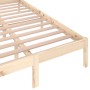 Estructura de cama madera maciza de pino 120x200 cm de vidaXL, Camas y somieres - Ref: Foro24-810425, Precio: 83,37 €, Descue...