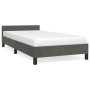 Estructura de cama con cabecero terciopelo gris oscuro 80x200cm de vidaXL, Camas y somieres - Ref: Foro24-347538, Precio: 93,...