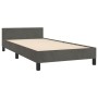 Estructura de cama con cabecero terciopelo gris oscuro 80x200cm de vidaXL, Camas y somieres - Ref: Foro24-347538, Precio: 93,...