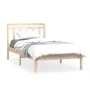 Estructura de cama madera maciza de pino 100x200 cm de vidaXL, Camas y somieres - Ref: Foro24-3100579, Precio: 87,47 €, Descu...