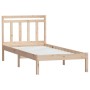 Estructura de cama madera maciza de pino 100x200 cm de vidaXL, Camas y somieres - Ref: Foro24-3100579, Precio: 88,57 €, Descu...