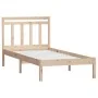 Estructura de cama madera maciza de pino 100x200 cm de vidaXL, Camas y somieres - Ref: Foro24-3100579, Precio: 87,47 €, Descu...