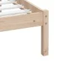 Estructura de cama madera maciza de pino 100x200 cm de vidaXL, Camas y somieres - Ref: Foro24-3100579, Precio: 87,47 €, Descu...