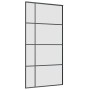 Puerta corredera set herrajes negra 102,5x205 cm ESG vidrio en Puertas | Comprar online en Foru.es