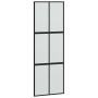 Puerta corredera con herrajes negro 90x205 cm vidrio templado en Puertas | Comprar online en Foru.es