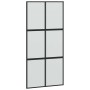 Puerta corredera herrajes negro 102,5x205 cm vidrio templado en Puertas | Comprar online en Foru.es