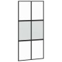 Puerta corredera herrajes negro 102,5x205 cm vidrio templado en Puertas | Comprar online en Foru.es