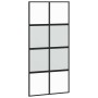 Puerta corredera herrajes negro 102,5x205 cm vidrio templado en Puertas | Comprar online en Foru.es