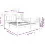 Estructura de cama de madera maciza negra 200x200 cm de vidaXL, Camas y somieres - Ref: Foro24-3100678, Precio: 168,88 €, Des...