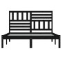Estructura de cama de madera maciza de pino negra 140x190 cm de vidaXL, Camas y somieres - Ref: Foro24-3101007, Precio: 183,8...