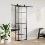 Puerta corredera con juego herrajes negro 76x205 cm ESG vidrio en Puertas | Comprar online en Foru.es