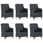 Set comedor jardín 7 pzas cojines ratán sintético gris oscuro en Conjuntos de jardín | Comprar online en Foru.es