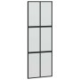 Puerta corredera con herrajes negro 76x205 cm vidrio templado en Puertas | Comprar online en Foru.es