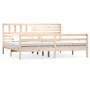Estructura de cama de madera maciza 200x200 cm de vidaXL, Camas y somieres - Ref: Foro24-3101108, Precio: 160,17 €, Descuento: %