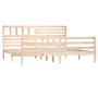 Estructura de cama de madera maciza 200x200 cm de vidaXL, Camas y somieres - Ref: Foro24-3101108, Precio: 160,17 €, Descuento: %