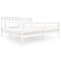 Estructura de cama madera maciza blanca 200x200 cm de vidaXL, Camas y somieres - Ref: Foro24-3100675, Precio: 151,64 €, Descu...