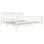Estructura de cama madera maciza blanca 200x200 cm de vidaXL, Camas y somieres - Ref: Foro24-3100675, Precio: 151,64 €, Descu...