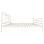 Estructura de cama madera maciza blanca 200x200 cm de vidaXL, Camas y somieres - Ref: Foro24-3100675, Precio: 151,64 €, Descu...