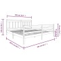 Estructura de cama madera maciza blanca 200x200 cm de vidaXL, Camas y somieres - Ref: Foro24-3100675, Precio: 151,64 €, Descu...