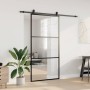 Puerta corredera con herrajes negro 102x205 cm ESG vidrio en Puertas | Comprar online en Foru.es
