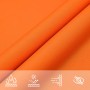 Toldo de vela cuadrado tela Oxford naranja 5x5 m en Sombrillas | Comprar online en Foru.es