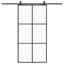 Puerta corredera con herrajes negro 102x205 cm ESG vidrio en Puertas | Comprar online en Foru.es