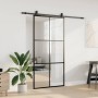Puerta corredera con herrajes negro 102x205 cm ESG vidrio en Puertas | Comprar online en Foru.es